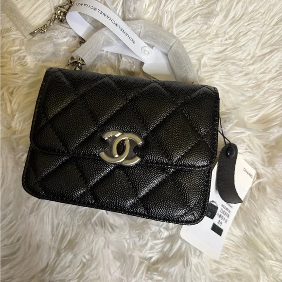 Chanel Black Quilted Wallet Timeless Luxury - Picture 3 of 6
